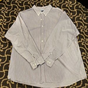 Tommy Hilfiger xxl men’s long sleeve dress shirt. Red/white/blue check. Like new